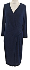 Damsel in a Dress Women's Wrap Dress Size UK 14 Black Glitter Jersey Used