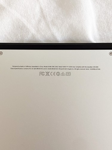 MacBook Air (Modell: A1466, Baujahr: 2013) – ohne SSD, Akku defekt - für Bastler - 第 4/4 張圖片