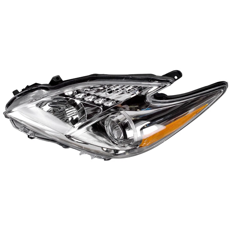 Headlights Headlamps Driver Passenger Pair For 2012 2013 2014 2015 Toyota Prius - Image 4 of 4