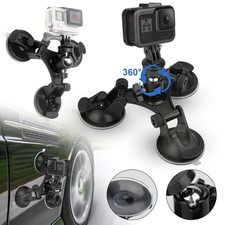 360 Suction Cup Car Holder Mount Cradle for GoPro Hero 10 9 8 7 DJI OSMO Camera