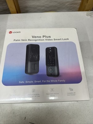 Lockin Veno Plus Smart Lock with 2K 180° Security Camera and Video Doorbell