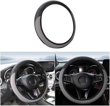 Leather Steering Wheel Cover 14.5 - 15", Anti - Slip Breathable Grip