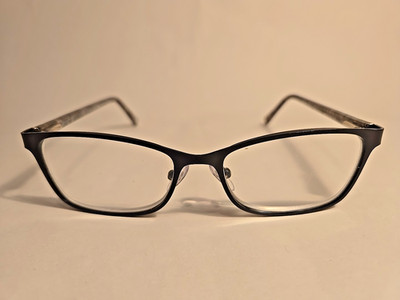 Foster Grant SR0321 0404C Eyeglasses Black 52-16-140 Marble Design Optics