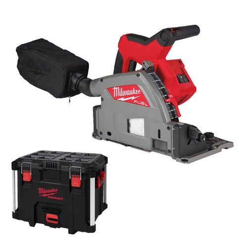 Milwaukee M18FPS55 18v 55mm Plunge Saw, 2 x 5.5ah Batts, Charger and Guide Rail - Picture 2 of 4