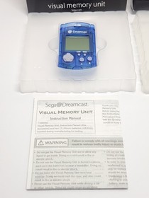 Sega Dreamcast VMU Visual Memory Unit NEW Smoke Green & Blue HKT-7000 OPEN BOX