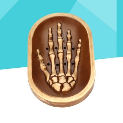  Gothic Skeleton Skull Handseifenschale Küche Bad Dusche Seifenablauf