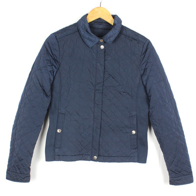 MASSIMO DUTTI Damen Jacke Größe M Blau Polyesterfüllung Isoliert Full Zip
