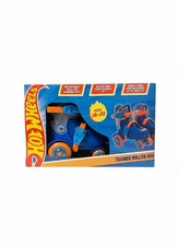 Hot Wheels Trainer Roller Skates for Kids,Size J9  J12, Comfort Fit, Blue/Orange