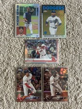 Mookie Betts 2018 & 19 Topps Chrome 1984 & 86 Refractor Lot Red Sox Dodgers