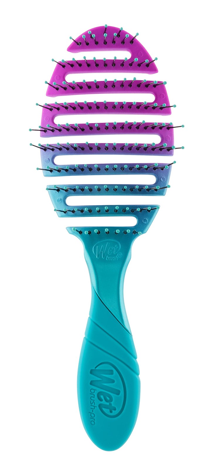 Fini les nœuds avec la Pro Flex Dry Brosse cheveux mouillés Teal Ombre
