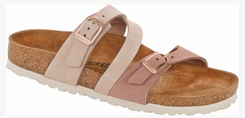 Birkenstock 36 Salina Rose/Old Rose Nubukleder Sandalen schmale Weite Neu mit Karton