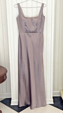Jenny Yoo sz 10 Bronze Taupe Formal Bridesmaid Dress Gown Evening Wedding