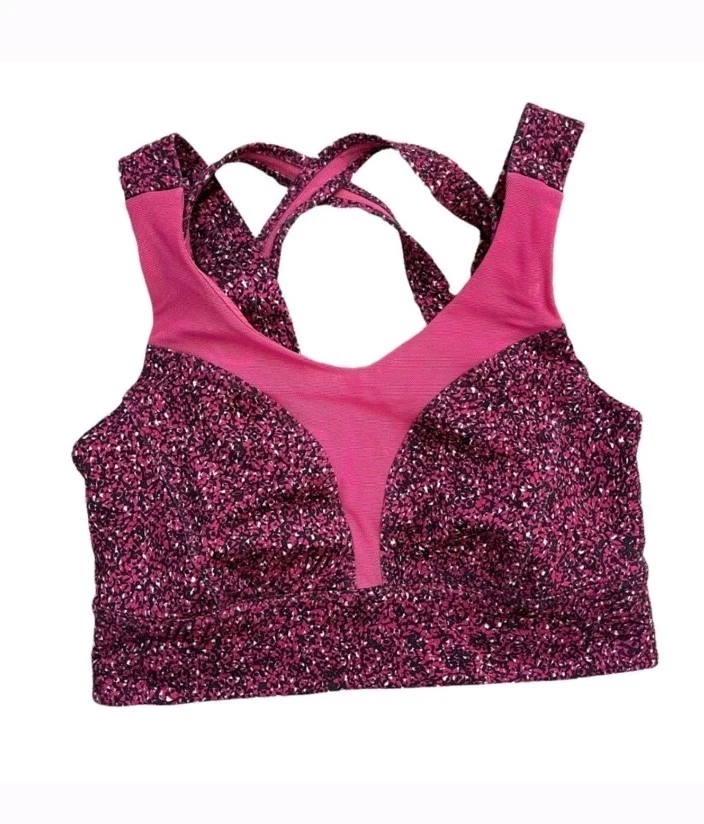 Sujetador Lululemon Oxígeno Flashback Capsaicina Estática Azul Joya Magenta Talla 6 Foto 3 de 4