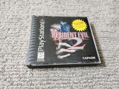 Resident Evil 2  (Sony PlayStation PS1, 1998) Tested Black Label, 2 Discs