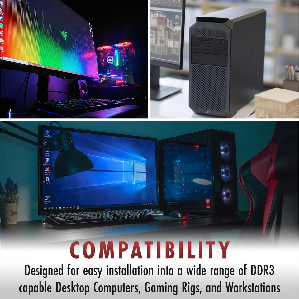 A-Tech 2GB PC3-10600 Desktop DDR3 1333 MHz DIMM 240-Pin Non-ECC Memory RAM 1x 2G - Image 3 of 4