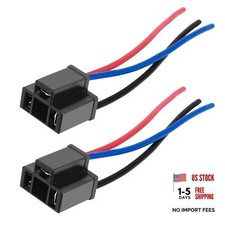 2PCS H4 Headlight Connector,12V 18AWG Headlight Socket with Female/2PCS