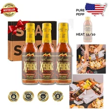 Last Dab Xperience Hot Sauce 3pk 5oz - Pure Pepper X Flavor, Guinness World R...