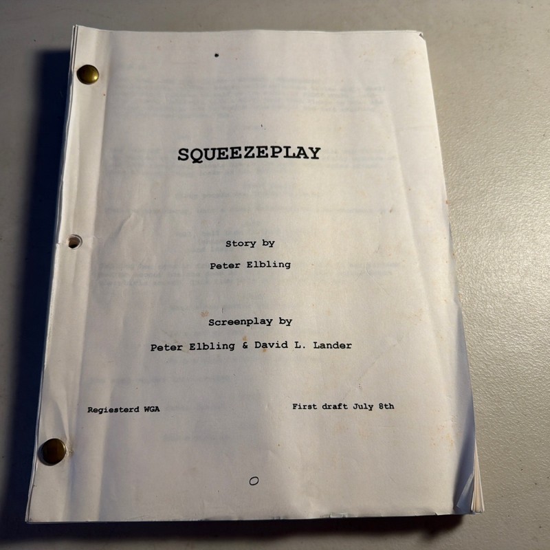 SQUEEZEPLAY first Draft Screenplay By Peter Ebbing & David L. Linder 