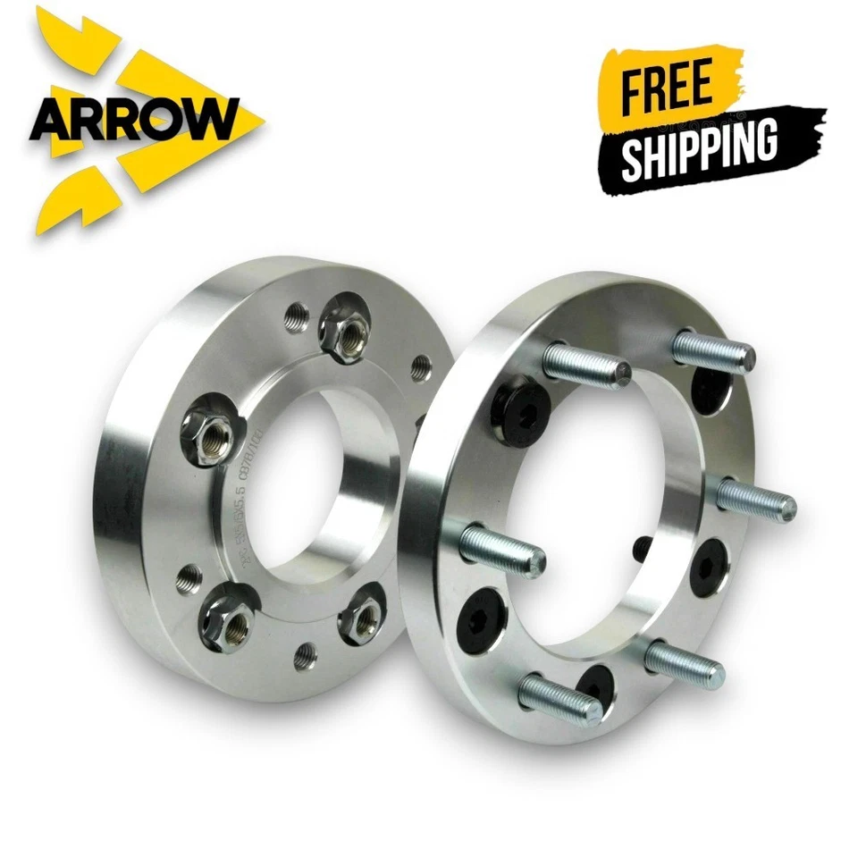 4 轮适配器 2 英寸厚 5x135 至 6x135 适合:福特 F-150 Navigator Expedition 14x2 — 第 4/4 张图片