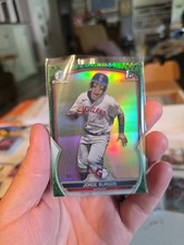 2023 Bowman Jorge Burgos /99 #BCP-98 Chrome Prospects Grass Green Refractor