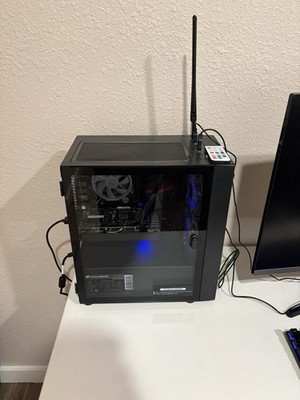 STGAUBRON ADP15 80C Gaming Tower PC, RGB Lighting, Wi-Fi, Glass Panel