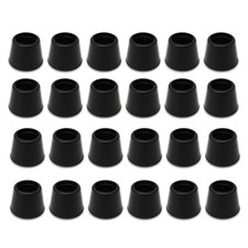 Hardware 3/4" Round NonMarking Rubber SlipOn Chair Leg Tips, Nonslip Protecti...