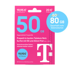 Telekom MagentaMobil Prepaid XL Simkarte mit 20 € Startguthaben