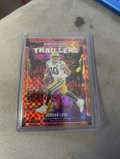 2024 Rookies & Stars Jordan Love Thrillers Red Plaid Prizm #T-JLE Packers
