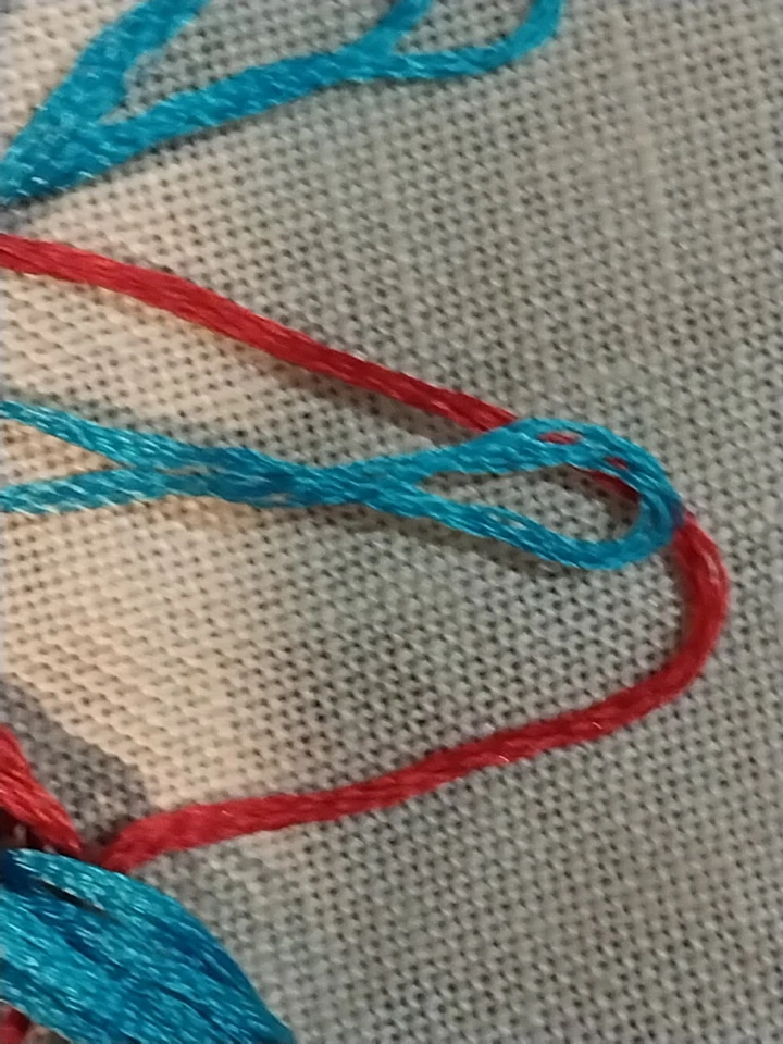 Lot27) CiFonda Art Silk (Silk/Rayon? ) Needlepoint/Cross-stitch/embroidery - Image 2 of 2