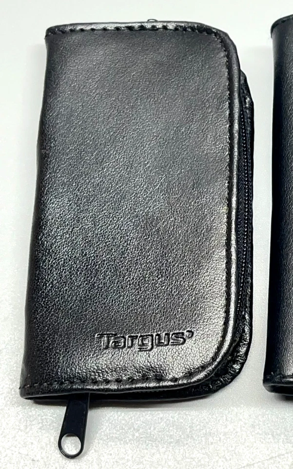 2 x Digital Memory SD Card Holder Cases Targus Case Logic Black Faux Leather - Image 2 of 4