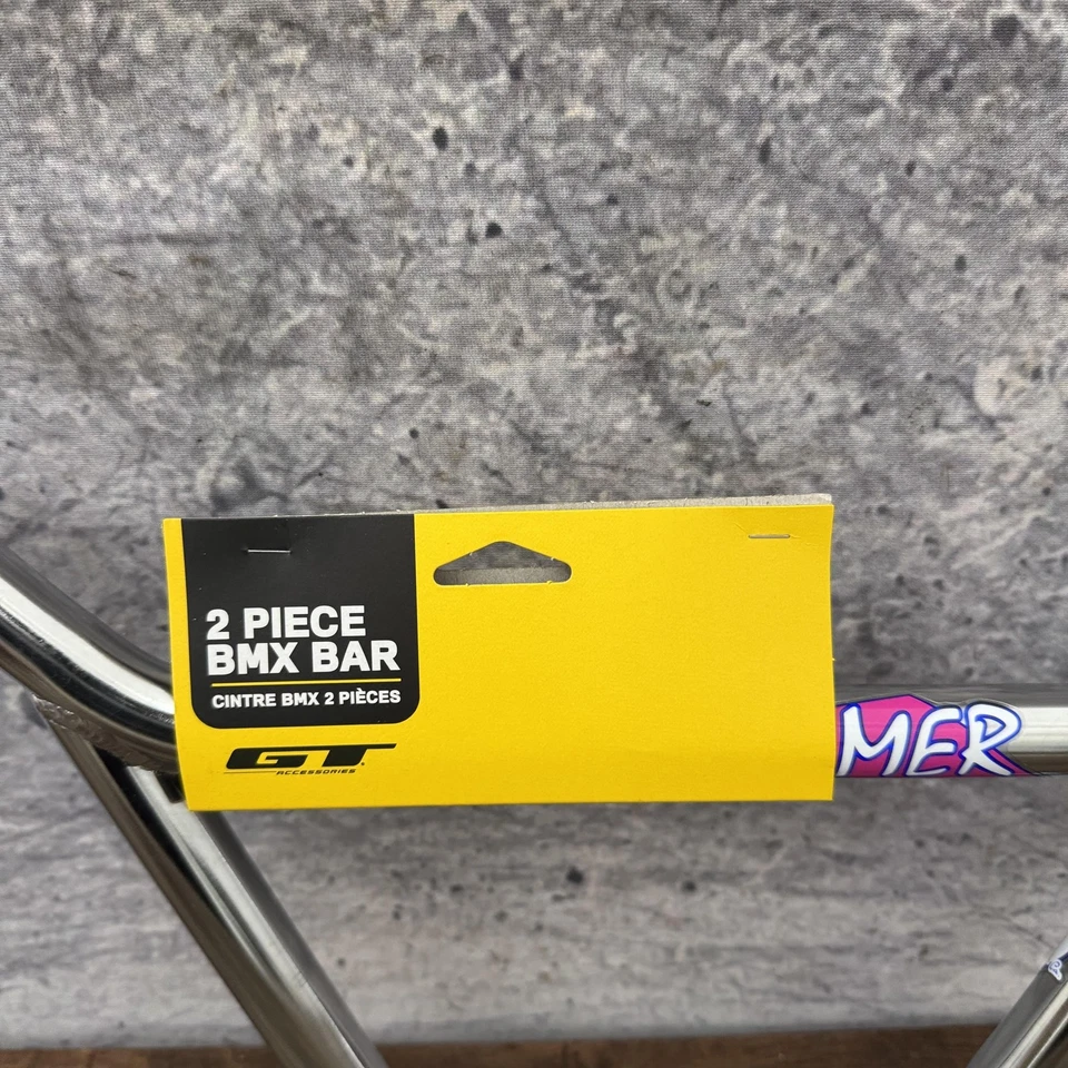 GT 2 Piezas Manillar BMX Cromo Barra Moleteada Nuevo Performer Freestyle 2 piezas Foto 2 de 4