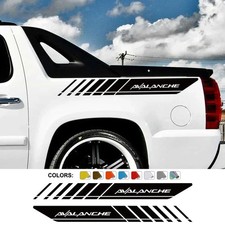 Rear Trunk Side Decal For Chevrolet Avalanche Vinyl Truck Graphics 2-pack