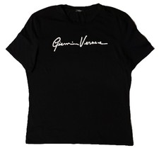 Versace Signature Embroidered Logo Tee Shirt ...