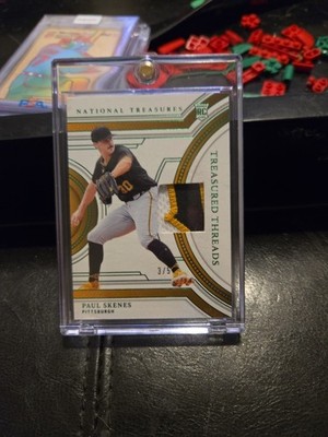 2024 National Treasures Paul Skenes RC 3 COLOR  PATCH 3/5 Mint Centered    /5