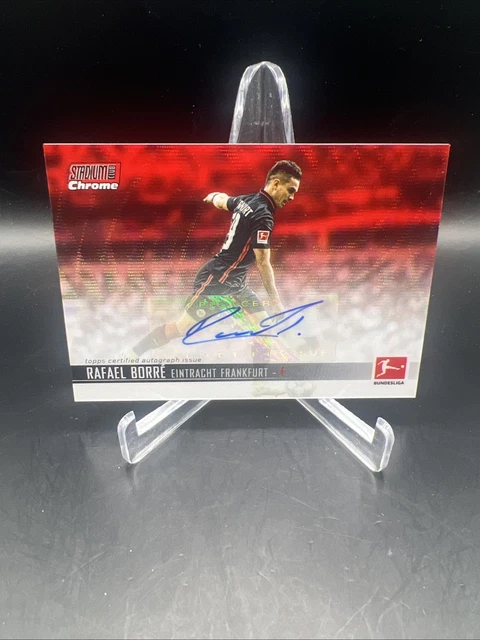 Rafael Borre 2021-22 Topps Stadium Club Chrome Bundesliga /5 Auto 🔥⚽️
