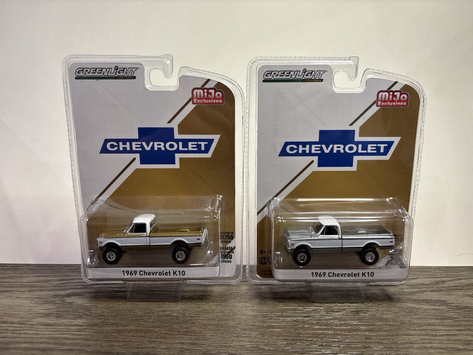 GreenLight 1969 Chevrolet K10 Mijo Exclusive 1:64 Diecast Truck Lot of 2