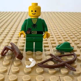 LEGO Castle, Forestmen: Forestman, BOW, QUIVER, cas124, 6054 HIDEOUT, 1988