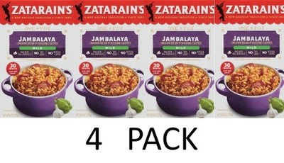 Zatarain's Jambalaya MILD Rice Mix 8 oz Box - 4 PACK
