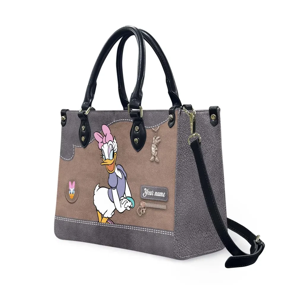 Daisy Duck Leather Handbag, Disney Leather Handbag,  Leather Bag Gift