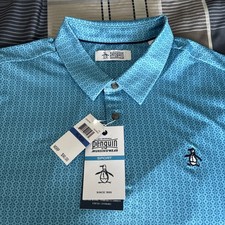 Original Penguin Sport Golf Performance Polo Men's Size XL Aquarius, NWT