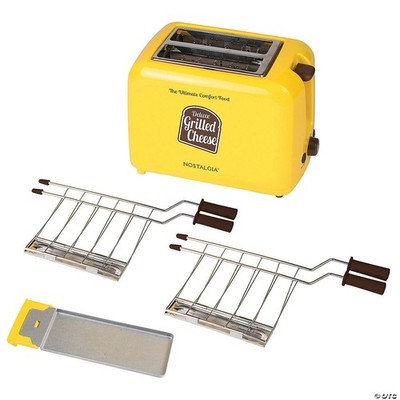 Nostalgia Deluxe Grilled Cheese Sandwich Toaster | 2 Extra Wide Slots