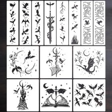Dragon Stencil Dragon Stencils for Painting Fantasy Stencils