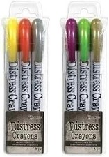 Bundle- Tim Holtz Distress  Halloween Seasonal Crayons 2022 Sets 3 and 4