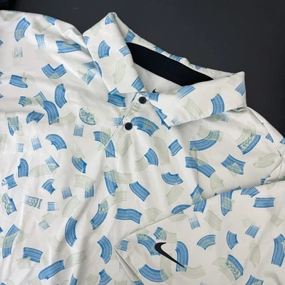 Nike Tour Micro Print Polo Shirt Mens 3XL Allover Print Dri-FIT Golf FD5739 AOP - Image 1 of 4