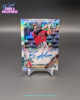   2019 Bowman Chrome Blaze Alexander 1st Bowman Prospect Auto /499 Refractor  