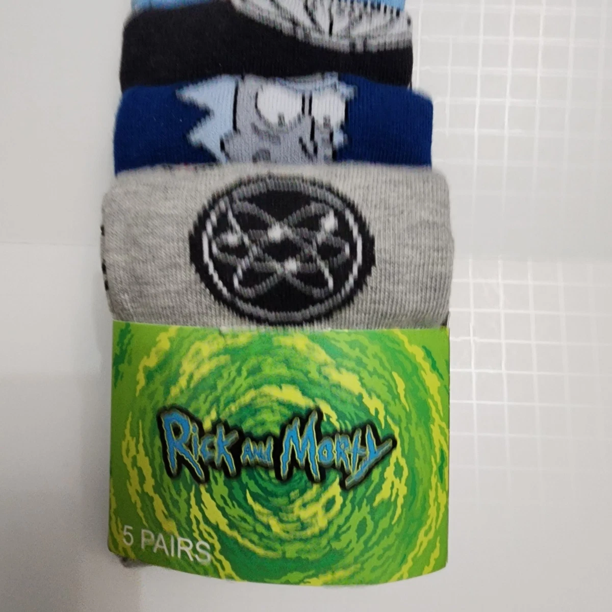 Conjunto Calcetines Primark Rick and Morty US1013 Hombre Azul Blanco Nuevo