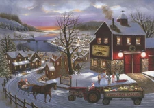 Santas on His Way LPG Greetings Christmas Card