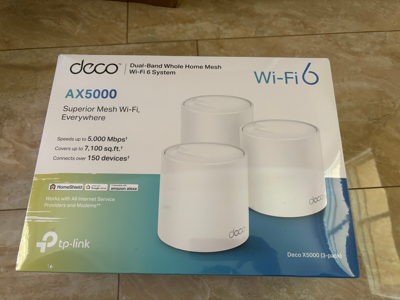 TP-Link Deco AX5000 Wi-Fi 6 Dual-Band Mesh System 3pk New and Sealed
