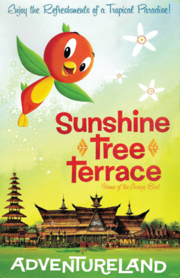 Disney Orange Bird 13x19 Satin Poster Print - Sunshine Tree Terrace Art