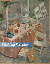 NEW WEDDING RECEPTION CAKE  TABLE ANNIE'S PLASTIC CANVAS PATTERN INSTRUCTIONS
